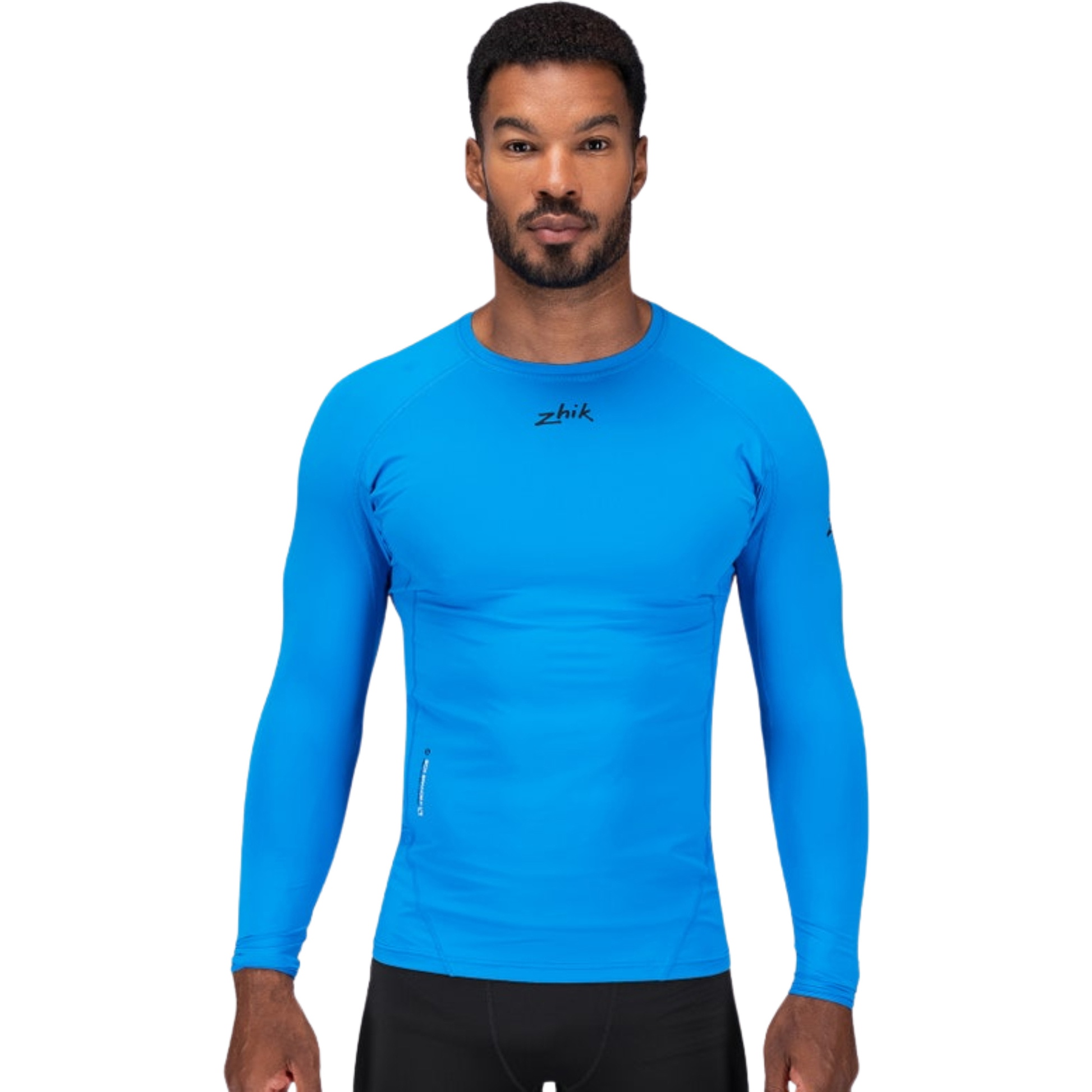 2026 Zhik Hommes Eco Spandex LT Long Sleeve Baselayer Top DTP-0163-M-CYA - Cyan